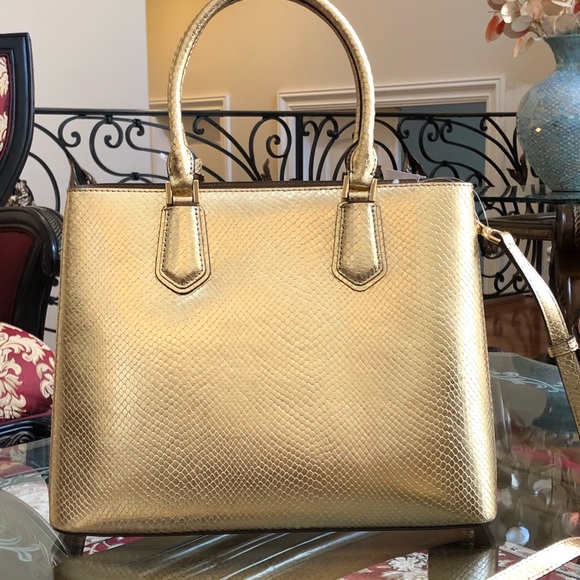 Authentic Michael kors Adele LG satchel&wallet set - Picture 6 of 8